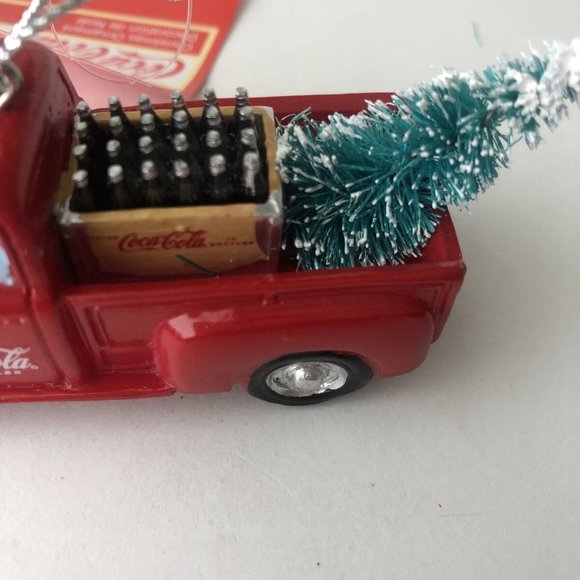 NWT Kurt Adler Coca-Cola® Vintage Red Truck Ornament-tree-bottles-green-silver - Picture 4 of 4